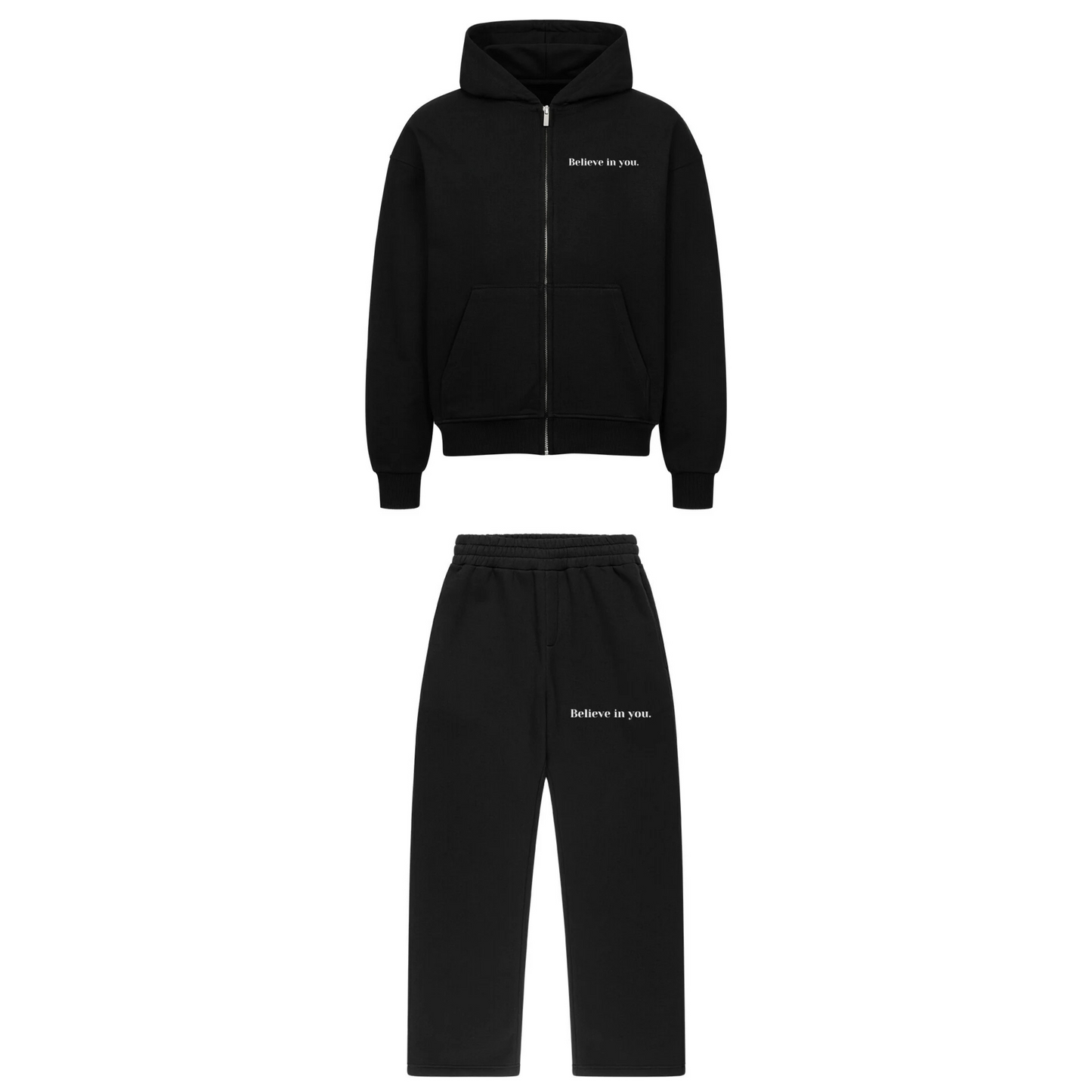 Believe in you Sweatsuit Schwarz