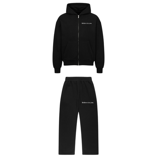 Believe in you Sweatsuit Schwarz