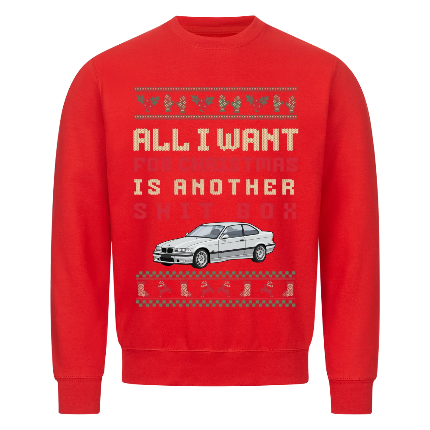 shit box personalized ugly sweater