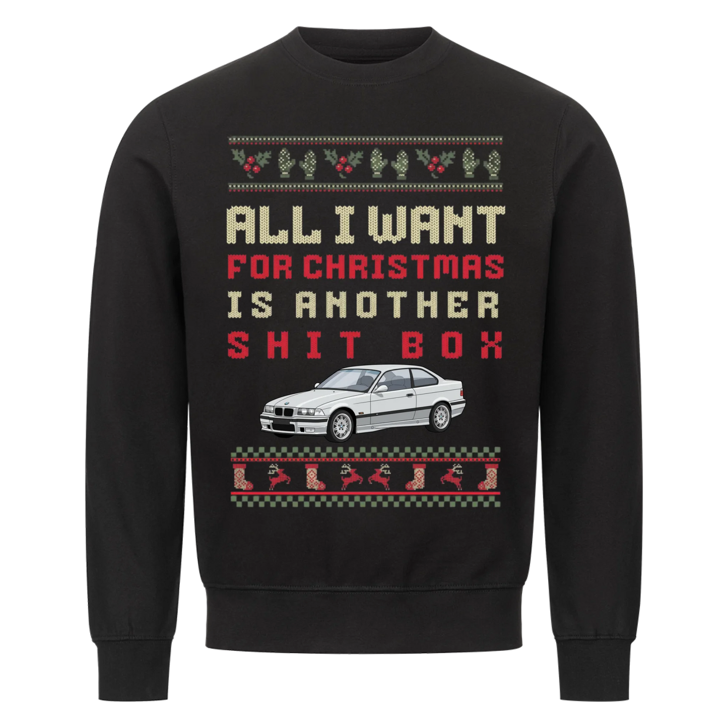 shit box personalized ugly sweater