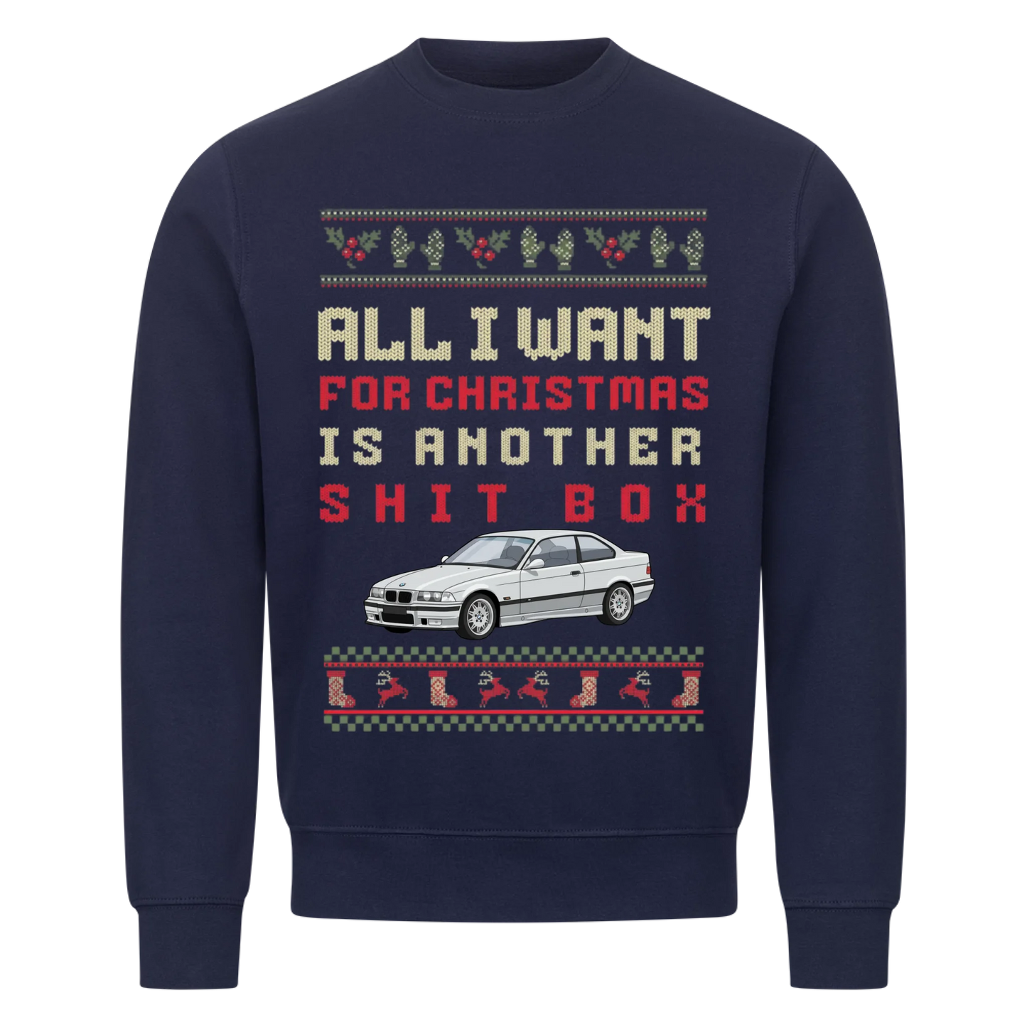 shit box personalized ugly sweater