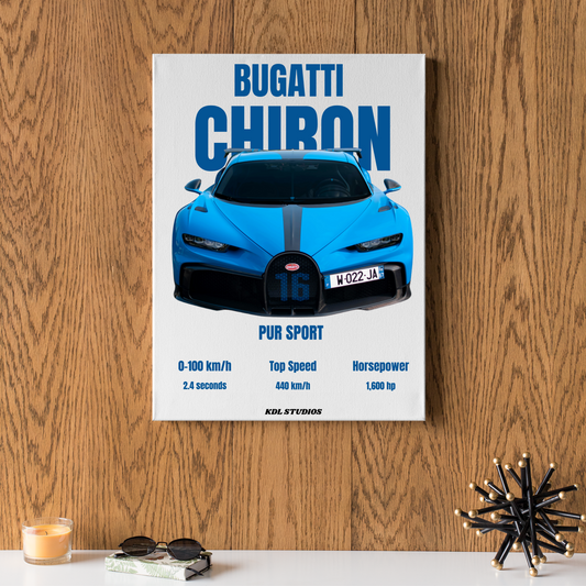 BUGATTI CHIRON Canvas